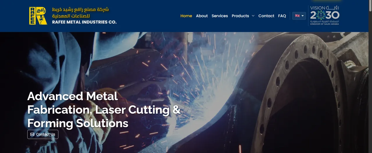 Rafee Metal Industries website